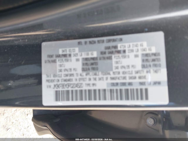 Продаж на аукціоні авто 2023 Mazda Cx-5 2.5 S Premium Plus, vin: JM3KFBEM3P0204520, номер лоту: 44734520