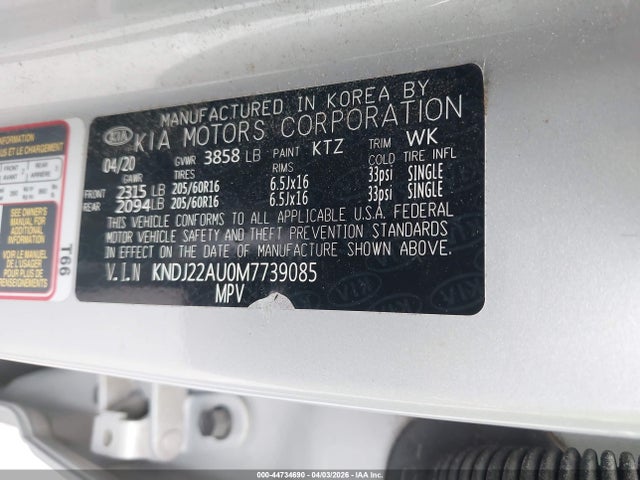 2021 KIA SOUL KNDJ22AU0M7739085 Photo 8