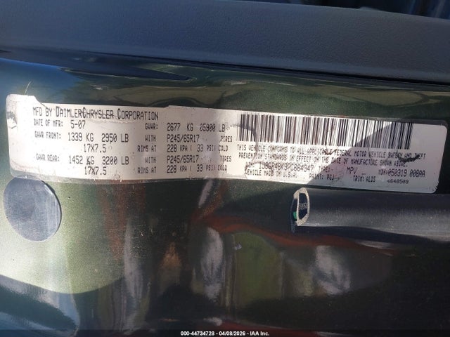 2007 JEEP GRAND CHEROKEE 1J8GR48K97C664347 Photo 8