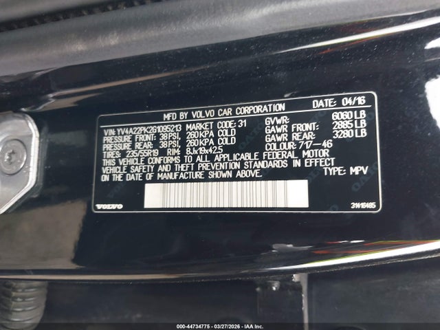 2016 VOLVO XC90 YV4A22PK2G1095213 Photo 8