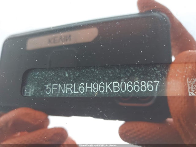 Aukcja sprzedaży 2019 Honda Odyssey Elite, vin: 5FNRL6H96KB066867, numer aukcji: 44734820
