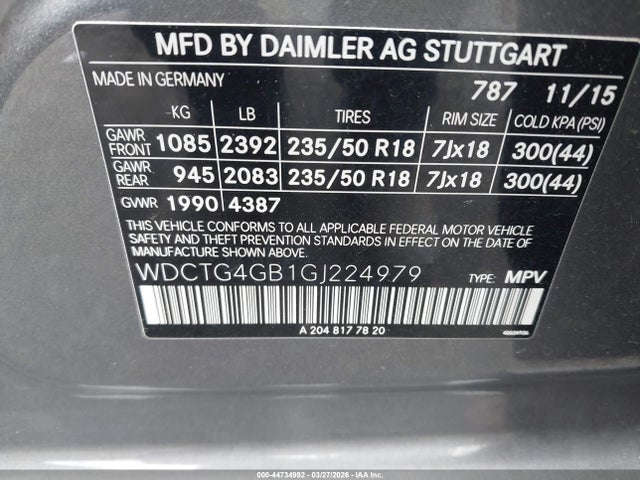 2016 MERCEDES-BENZ GLA 250 WDCTG4GB1GJ224979 Photo 8