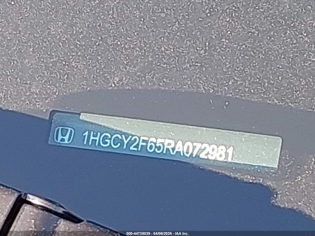 44735039 :رقم المزاد ، 1HGCY2F65RA072981 vin ، 2024 Honda Accord Hybrid Ex-l مزاد بيع