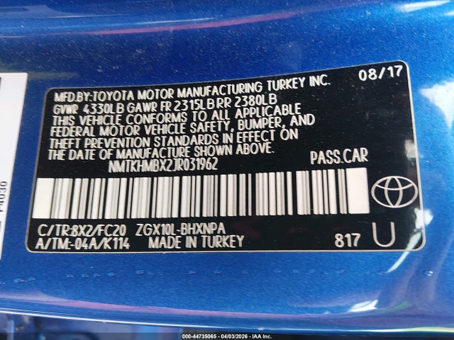 2018 TOYOTA C-HR NMTKHMBX2JR031962 Photo 8