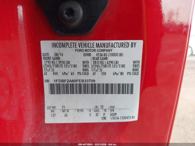 2015 FORD F-250 1FDBF2A60FEB33709 Photo 8