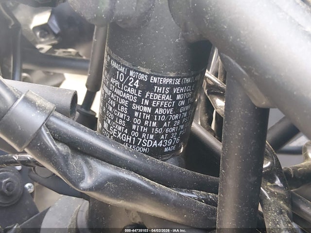 2025 KAWASAKI EX500 ML5EXGH17SDA43976 Photo 9
