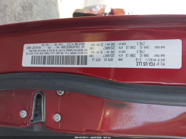 2016 Jeep Patriot Latitude მანქანა იყიდება აუქციონზე, vin: 1C4NJRFB9GD673890, აუქციონის ნომერი: 44735111