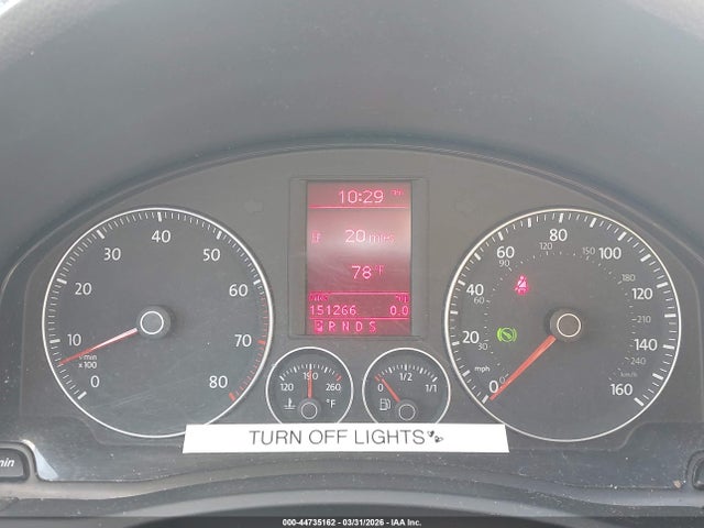 2008 Volkswagen Rabbit S მანქანა იყიდება აუქციონზე, vin: WVWDB71K78W205604, აუქციონის ნომერი: 44735162