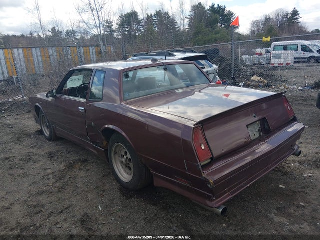 44735209 :رقم المزاد ، 1G1GZ37G1GR199776 vin ، 1986 Chevrolet Monte Carlo مزاد بيع