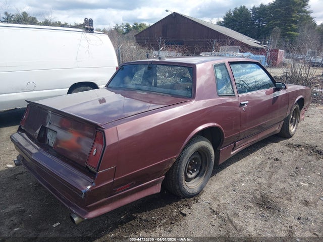 44735209 :رقم المزاد ، 1G1GZ37G1GR199776 vin ، 1986 Chevrolet Monte Carlo مزاد بيع