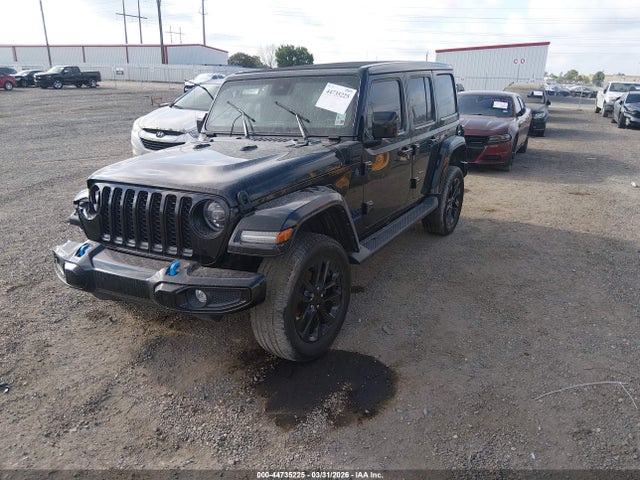 44735225 :رقم المزاد ، 1C4JJXP6XMW759813 vin ، 2021 Jeep Wrangler 4xe Unlimited High Altitude 4x4 مزاد بيع
