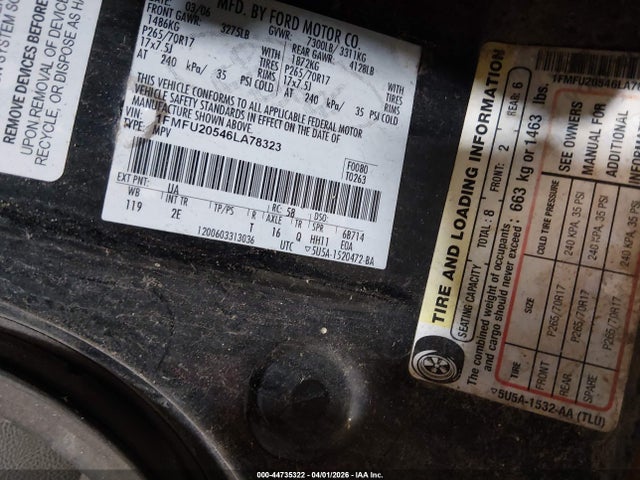 2006 FORD EXPEDITION 1FMFU20546LA78323 Photo 8