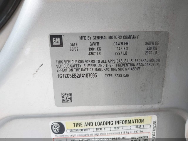 2010 CHEVROLET MALIBU 1G1ZC5EB2A4107995 Photo 8