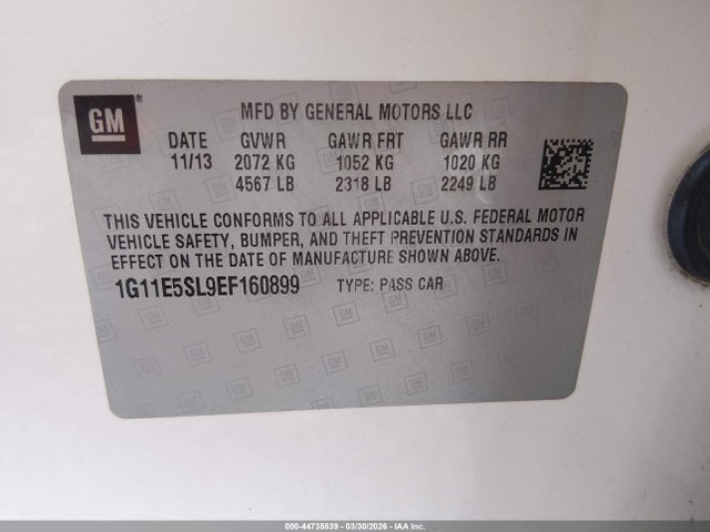 2014 CHEVROLET MALIBU 1G11E5SL9EF160899 Photo 8
