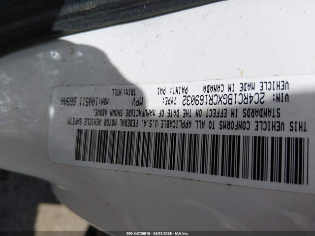 Продажа на аукционе авто 2012 Chrysler Town & Country Touring, vin: 2C4RC1BGXCR169032, номер лота: 44735616