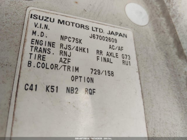 Продажа на аукционе авто 2006 Gmc W3s042 W3500 Dsl Reg, vin: J8DB4B16367002609, номер лота: 44735814
