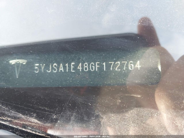 Продаж на аукціоні авто 2016 Tesla Model S 90d/p100d/p85d/p90d, vin: 5YJSA1E48GF172764, номер лоту: 44735862