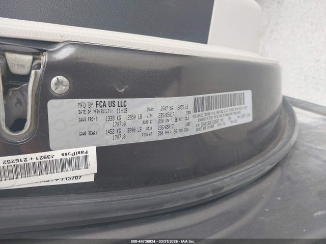 44736024 :رقم المزاد ، 2C4RC1BG0LR139926 vin ، 2020 Chrysler Pacifica Touring L مزاد بيع