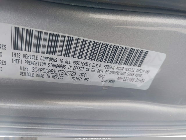 Dodge JOURNEY SE 2018 3C4PDCABXJT535720 Image 9