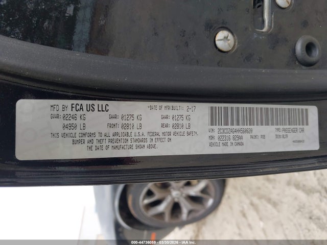 Продажа на аукционе авто 2017 Dodge Challenger Sxt Plus, vin: 2C3CDZAG4HH560620, номер лота: 44736059
