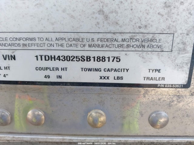 Продажа на аукционе авто 2025 Timpte Grain Trailer, vin: 1TDH43025SB188175, номер лота: 44736400