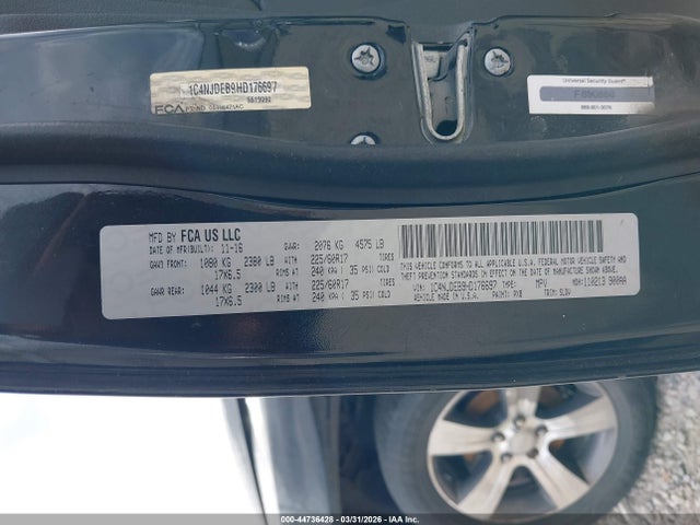 2017 JEEP COMPASS 1C4NJDEB9HD176697 Photo 8