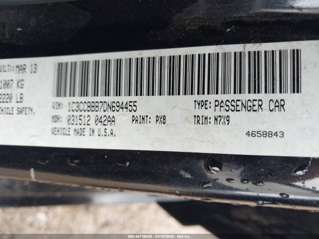 Продаж на аукціоні авто 2013 Chrysler 200 Touring, vin: 1C3CCBBB7DN694455, номер лоту: 44736430