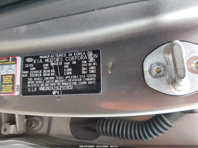KIA Soul 2016 KNDJN2A23G7315832 Image 9