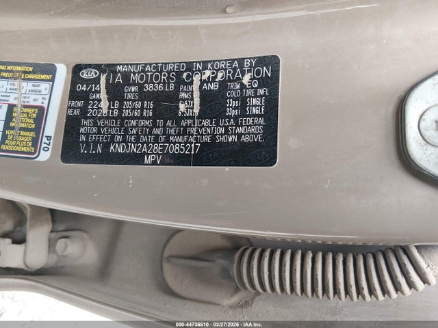 Продажа на аукционе авто 2014 Kia Soul, vin: KNDJN2A28E7085217, номер лота: 44736510