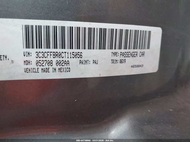 2012 FIAT 500 3C3CFFBR0CT115056 Photo 8