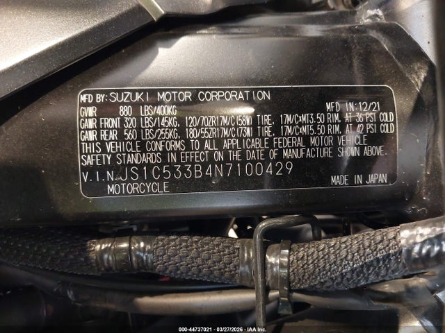 JS1C533B4N7100429 Suzuki Gsx-s750 M/z
