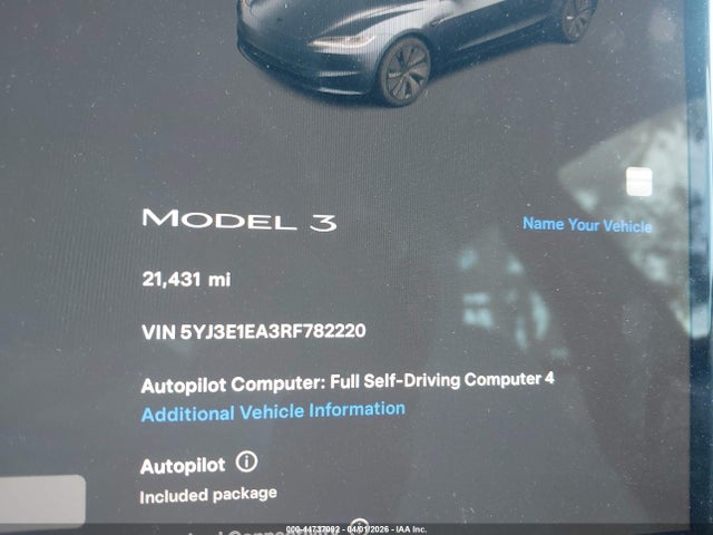 2024 TESLA MODEL 3 5YJ3E1EA3RF782220 Photo 6