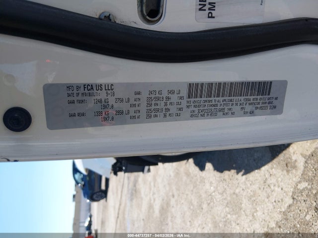 44737257 :رقم المزاد ، 3C4PDCEG9JT516095 vin ، 2018 Dodge Journey Gt مزاد بيع