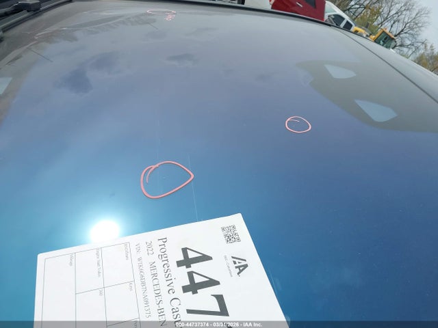 44737374 :رقم المزاد ، W1K6G6DB7NA091375 vin ، 2022 Mercedes-benz S 500 4matic مزاد بيع