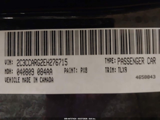 44737424 :رقم المزاد ، 2C3CCARG2EH276715 vin ، 2014 Chrysler 300 مزاد بيع
