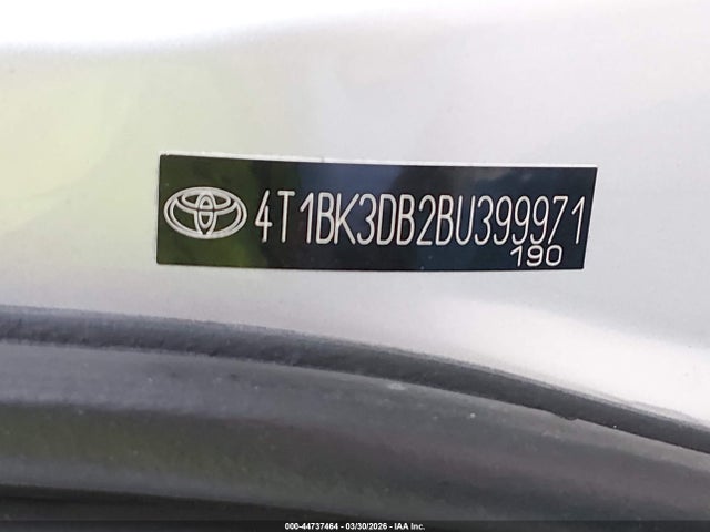 2011 TOYOTA AVALON 4T1BK3DB2BU399971 Photo 8
