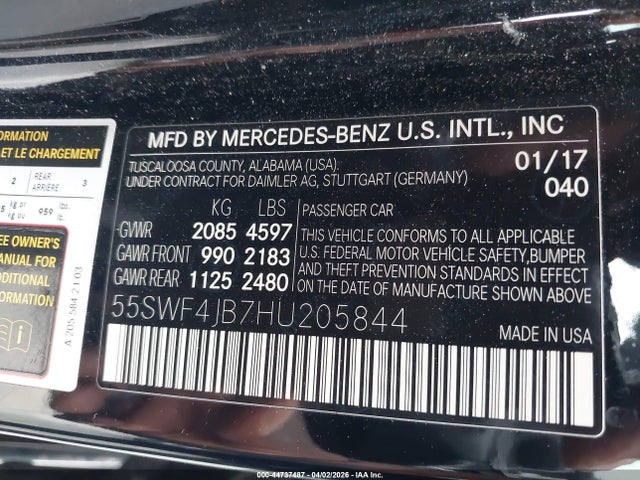 2017 MERCEDES-BENZ C 300 55SWF4JB7HU205844 Photo 8