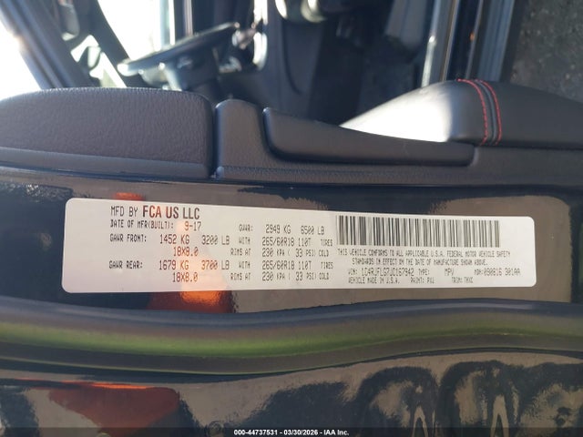 1C4RJFLG7JC167942 Jeep Grand Cherokee Trailhawk 4x4