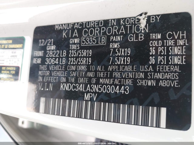 KIA Ev6 Wind 2022 KNDC34LA3N5030443 Image 9