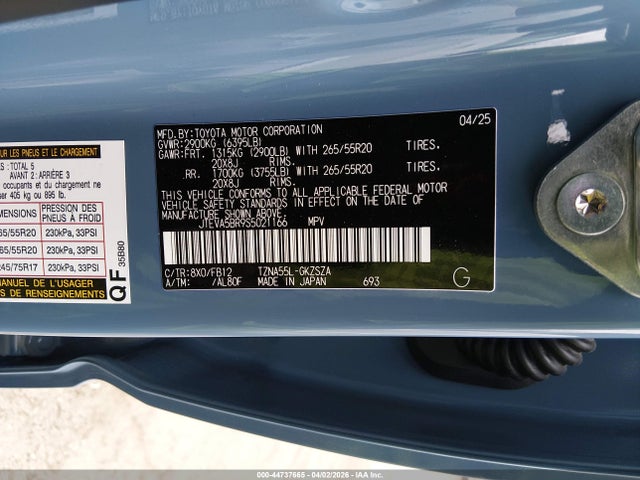 Toyota 4runner Trd Sport 2025 JTEVA5BR9S5021166 Image 9