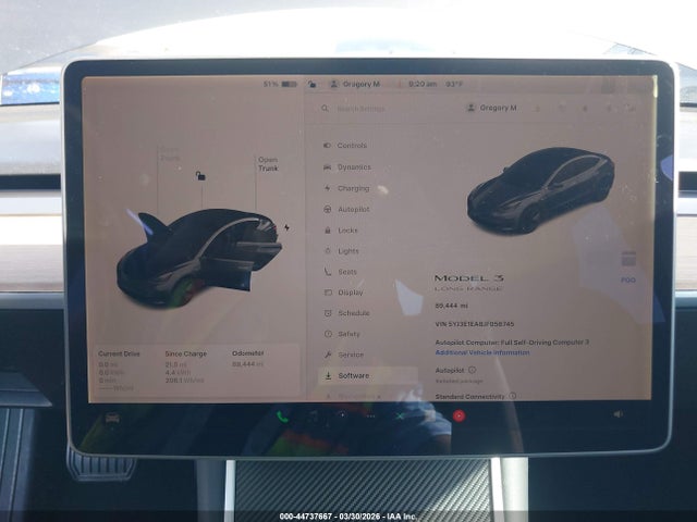 Aukcja sprzedaży 2018 Tesla Model 3 Long Range/mid Range, vin: 5YJ3E1EA8JF056745, numer aukcji: 44737667