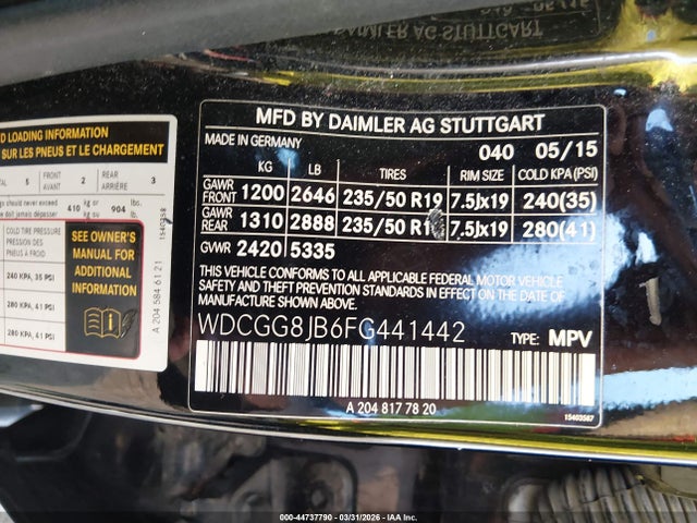 2015 MERCEDES-BENZ GLK 350 WDCGG8JB6FG441442 Photo 8