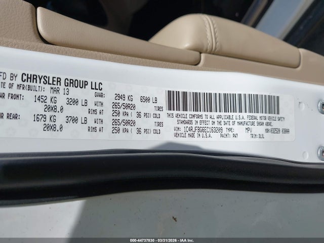 2014 JEEP GRAND CHEROKEE 1C4RJFBG6EC163209 Photo 8