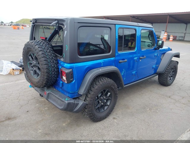 2024 Jeep Wrangler 4xe Willys 4xe მანქანა იყიდება აუქციონზე, vin: 1C4RJXN61RW356557, აუქციონის ნომერი: 44737891