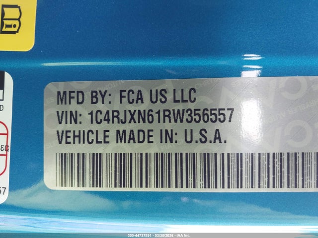 2024 Jeep Wrangler 4xe Willys 4xe მანქანა იყიდება აუქციონზე, vin: 1C4RJXN61RW356557, აუქციონის ნომერი: 44737891