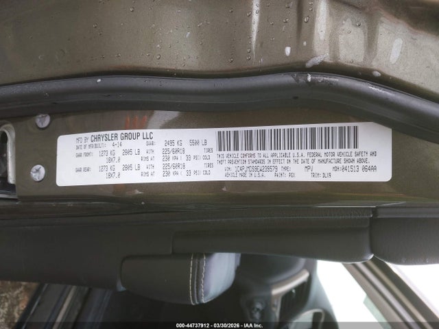 Jeep Cherokee Limited 2014 1C4PJMDS9EW239579 Image 9