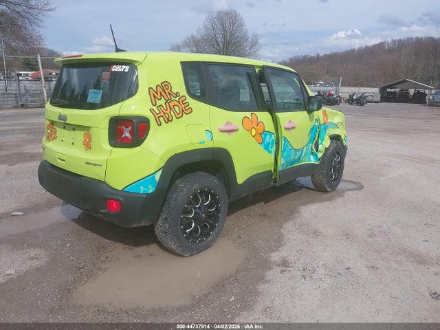 44737914 :رقم المزاد ، ZACCJBAB6JPH70642 vin ، 2018 Jeep Renegade Sport 4x4 مزاد بيع