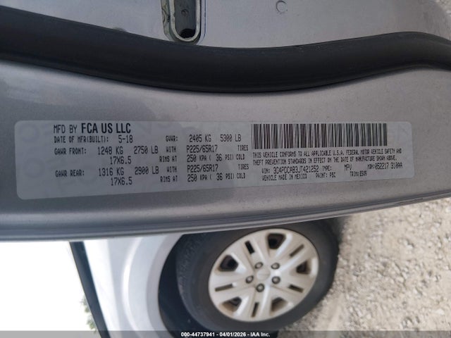 Продажа на аукционе авто 2018 Dodge Journey Se, vin: 3C4PDCAB3JT421252, номер лота: 44737941