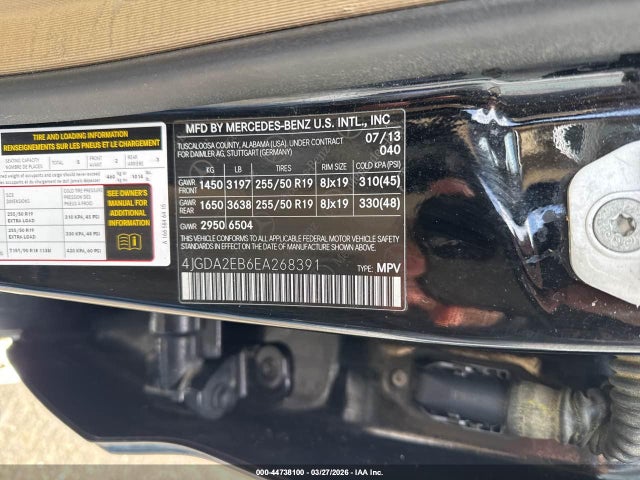 2014 MERCEDES-BENZ ML 350 BLUETEC 4JGDA2EB6EA268391 Photo 8