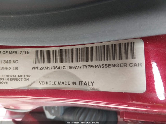 2016 MASERATI GHIBLI ZAM57RSA1G1169777 Photo 8